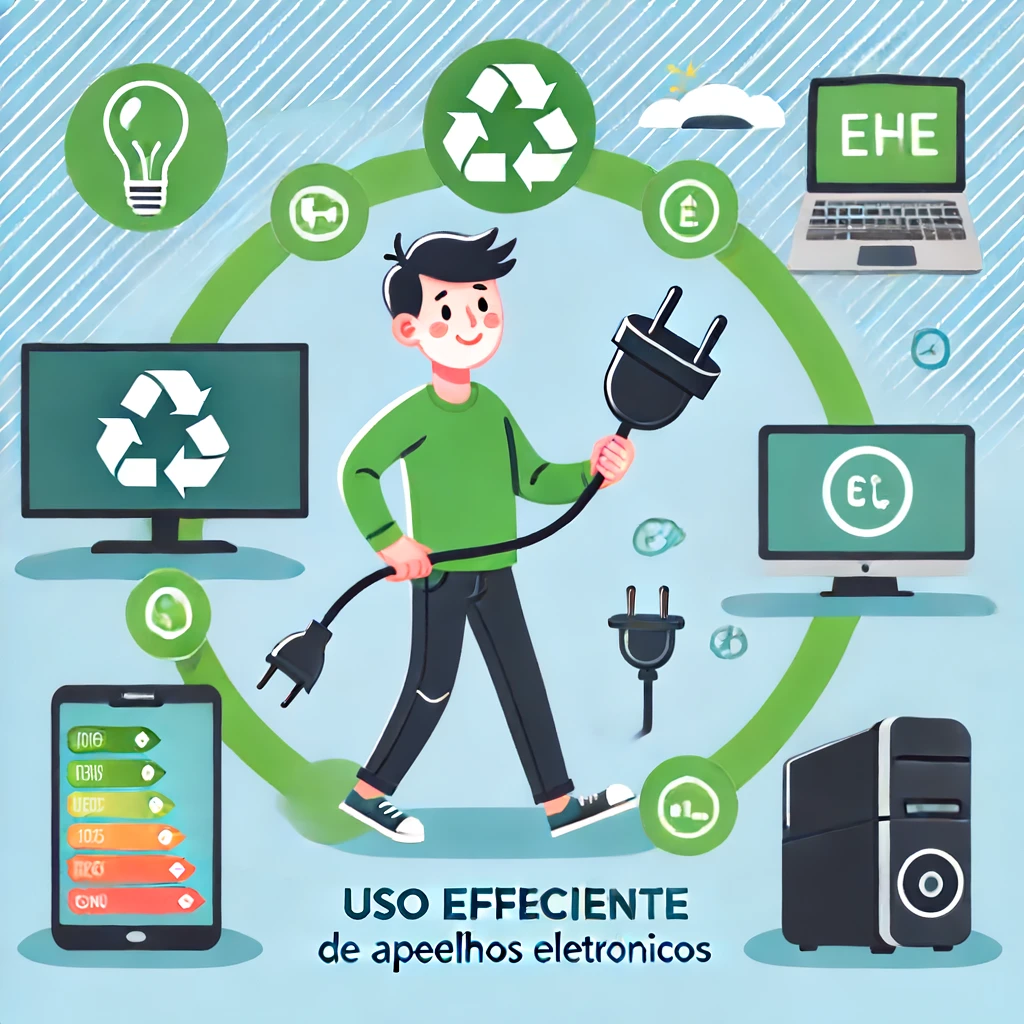 Uso eficiente de aparelhos eletrônicos